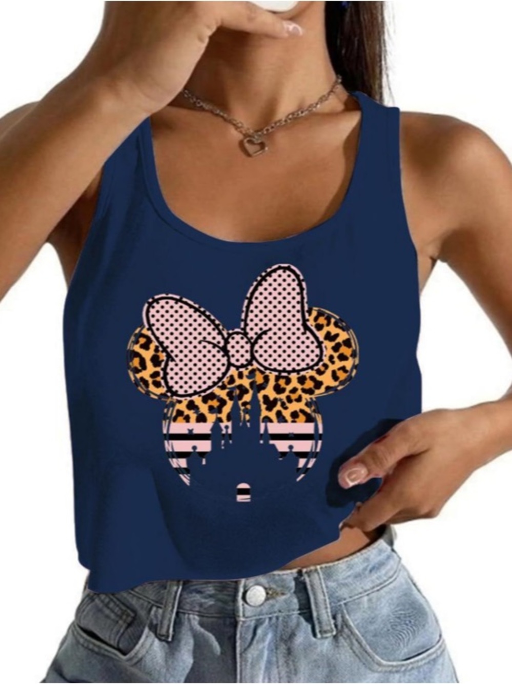 NWNT ✨ Magical Leopard Bow Tank Top - Perfect for Disney Lovers! ✨Small